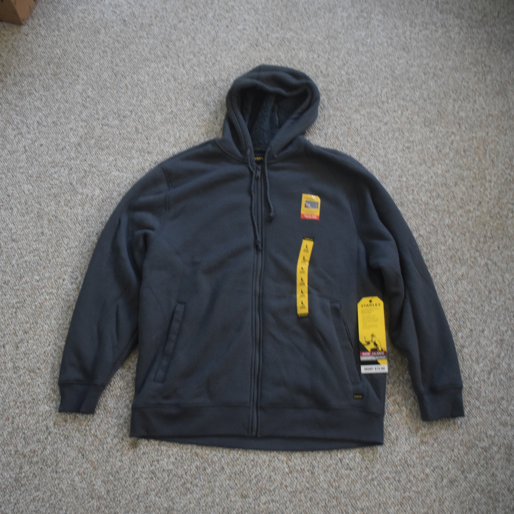 Stanley Sherpa Lined Waffle Knit Hoodie Raw Iron